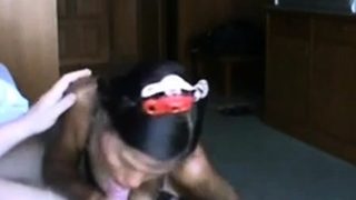 Amateur Asian Hooker Gives Interracial Blowjob