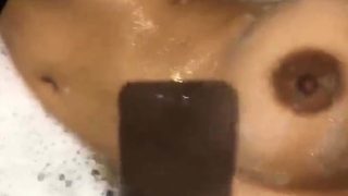Big boobs milf masturbates with her dildo