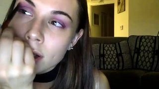 Pale amateur teen brunette Lynn Love