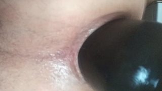 A man fucks himself in the ass