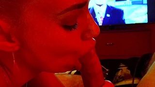 Homemade amateur blonde blowjob