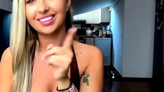 Blonde teen Sierras first erotic masturbation video