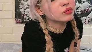 blonde teen pregnant girl has her pussy masturbated