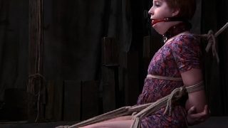 Amateur fetish BDSM action with redhead