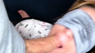 Blonde Czech Babe Masturbates and Gives POV Blowjob