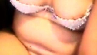 Filipina Amateur Shaves and Masturbates on Webcam