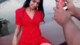A kinky picked up euro amateur outdoor upskirt in hd