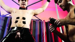 E Stim Abs Twitch in Pleasure Pain