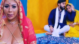 A busty Indian woman